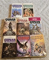 8 Conan Fantasy-adventure Paperback Books