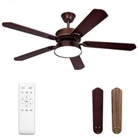 Ohniyou Ceiling Fan with Light and Remote - 52