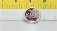 1996 Silver 50 Cents-cougar Kittnes