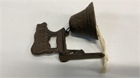 Vintage reproduction cast iron dinner bell