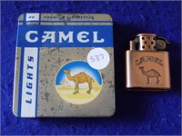 Camels Tin and Lighter