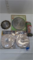 saw blades, buffing wheels, sanding block