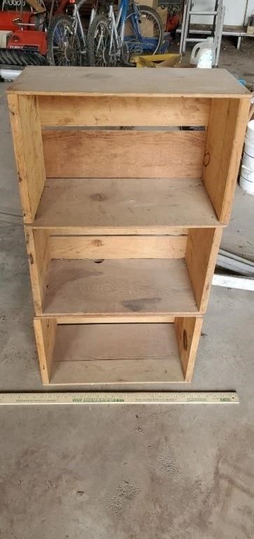 Vintage Wood Fruit Crate Shelf (3)