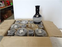Case of 12 Hookah Vases - Black