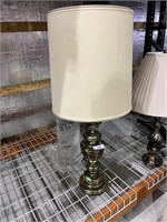 (2) Heavy Brass Table Lamps