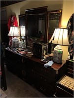 SO DARK IN THIS ROOM, LG BERNHARDT ASIAN DRESSER