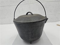 Cast Iron Footed Pot with Lid