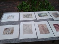 Estate lot of 9 prints