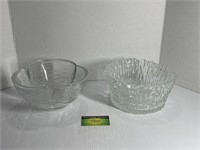 Pair of Decorative Glass Bowls