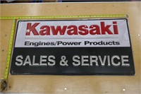 KAWASAKI ENGINE/POWER PRODUCT TIN SIGN