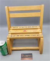 Child's Step Stool & Chair