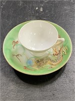 Dragon Ware Saucer w/ Tea Cup