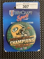 1997 Super Bowl XXXI Champions Packers Button