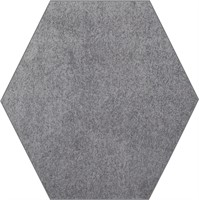 Ambiant Area Rug. 2' Grey Hexagon Made in USA