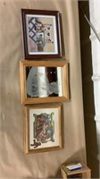 Bear pictures in wooden frames