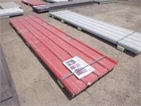 36"x142" Red Polycarbonate Roof Panels