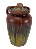 Drip Glazed Small Pottery Pitcher