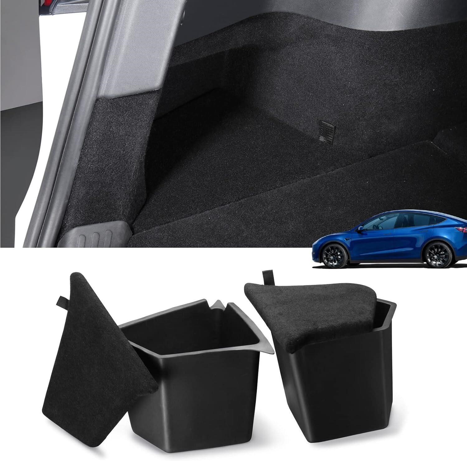 Tesla Model Y Rear Trunk Organizer Bins