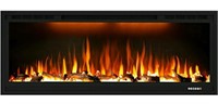 Dreamflame, Electric Fireplace, Recessed& Wall Mou