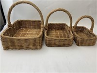 3 Wicker Baskets