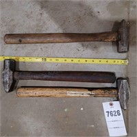 3 Cross Peen Hammers Tools