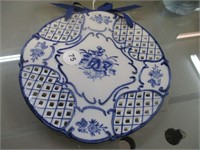 Lillian Vernon Blue & White Plate