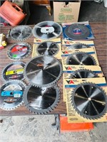 various circular saw blades - most new