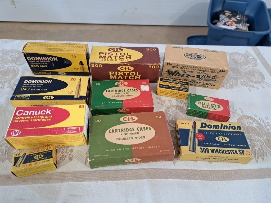 Vintage shell boxes