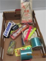 FISHING LOT INC. LINE-LURES-KEY RING-WORMS.