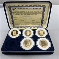 $5 Mint Mark Tribute Proof Collection (less1876)