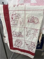 Embroidered Quilt Top