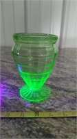 URANIUM GLASS VASE