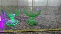 URANIUM GLASS SHERBETS