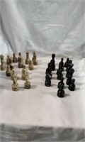 RadicalN Marble Chess pieces.