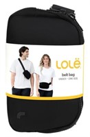 Lolë Unisex Belt Bag, Black