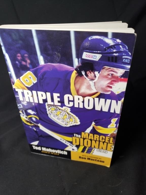 AUTOGRAPHED MARCEL DIONNE BOOK