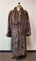 Taupe Mink Coat by Pageau Fine Furs Lachine