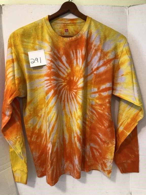 Tie dyed long sleeve shirt, XL, never worn