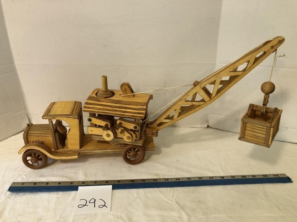 Wooden crane made by Ed