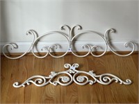 2 PC METAL WALL DECOR