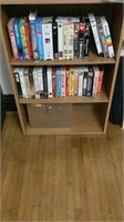 VHS Tapes and Cabinet and misc