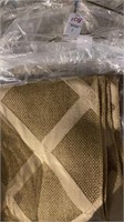 One table runner, tan textured