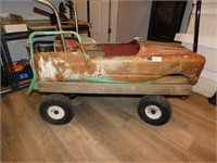 VINTAGE PEDDAL CAR WAGON, SWAP MEET KID HAULER