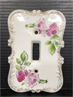 Vintage porcelain wall switch cover