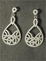 $200. S/Silver Cubic Zirconia Earrings