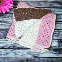 Handmade Crochet Afghan - Baby Blanket