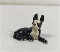 Vintage Porcelain Boston Terrier Dog Figurine