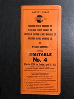 APRIL 15, 1973 MOPAC SYSTEM TIMETABLE NO. 4