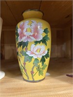 yellow “A” flower vase