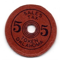 Oklahoma 5 Sales Tax Token